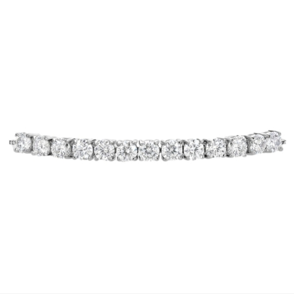 3.0ct Diamond Tennis Bracelet Adjustable Women Moissanite Anniversary Gift - Picture 3 of 5